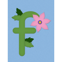 F is for flower