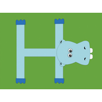 H is for hippo