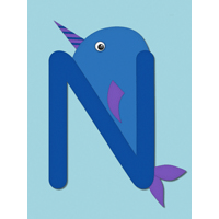 N is for narwhal