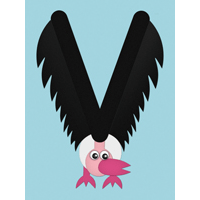 V is for vulture