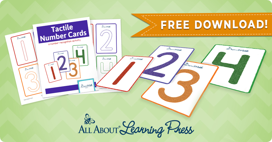 FREE Printable — Tactile Number Cards - All About Learning Press