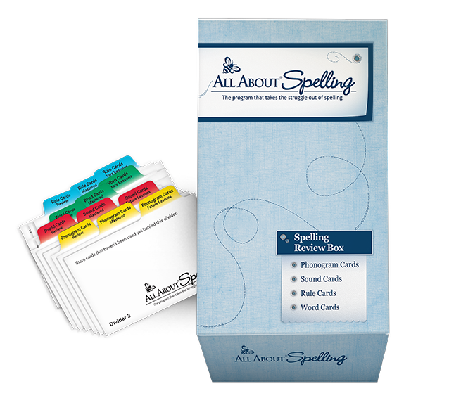Spelling Review Box with divider cards