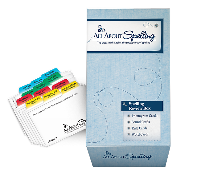 Spelling Review Box with divider cards