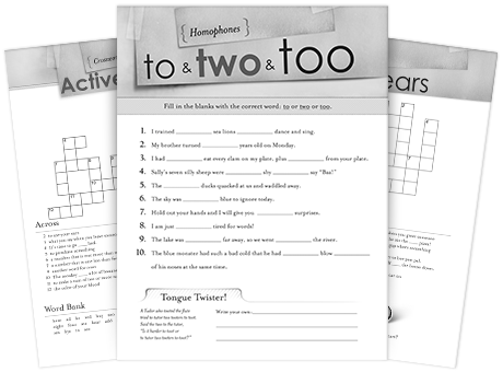 Homophone Activities